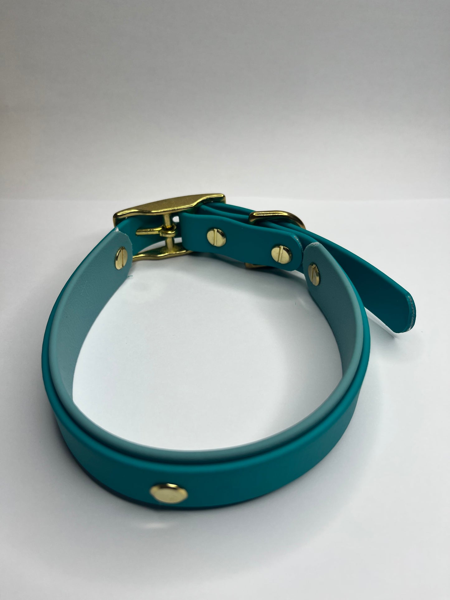 Teal & Turquoise Collar (M 34-42cm)