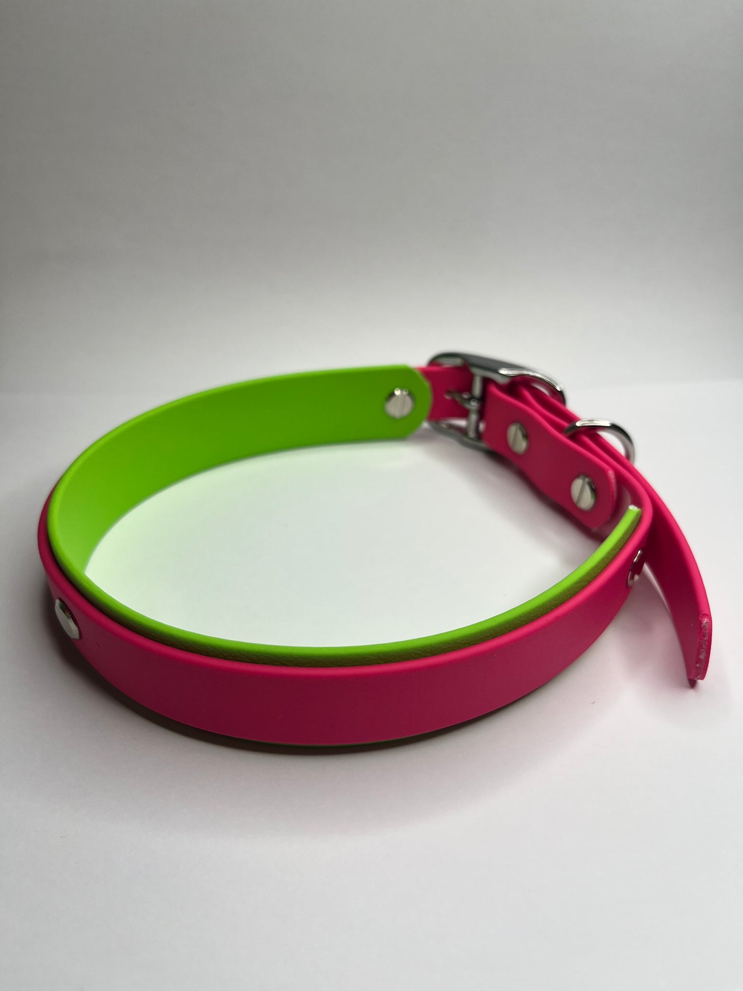 Neon Pink & Neon Green Collar (L 40-50cm)