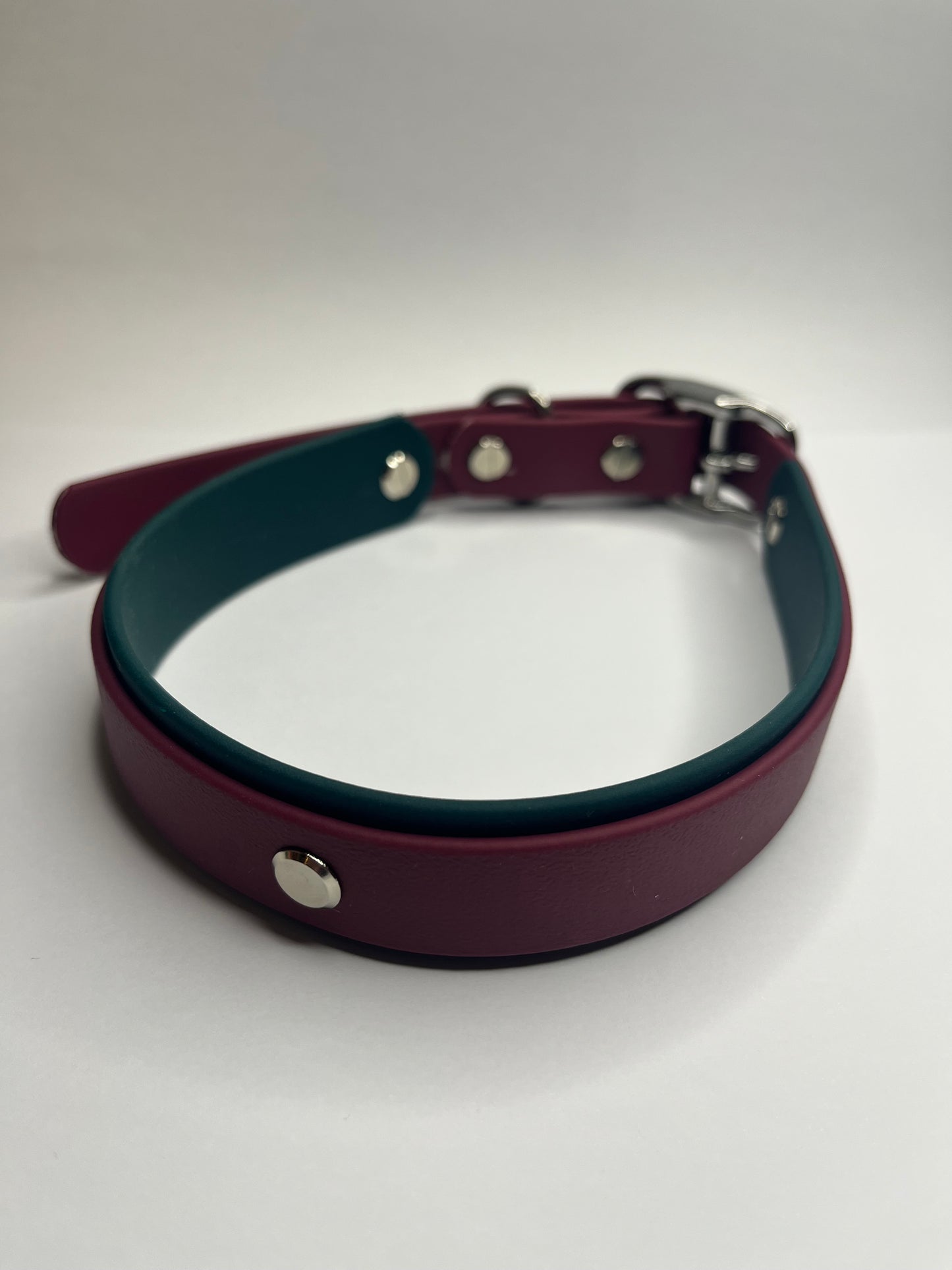 Fine Wine & Forest Green Collar (L 40-50cm)