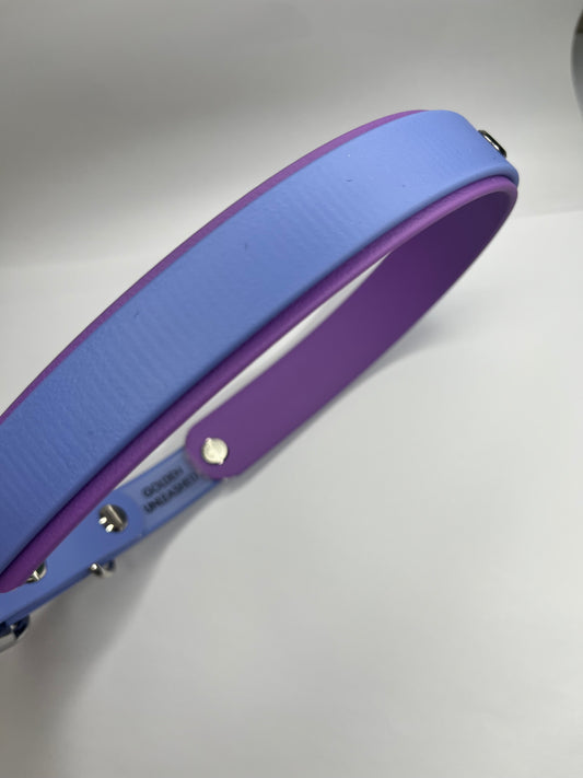 Periwinkle & Amethyst Collar (XL 48-56cm)