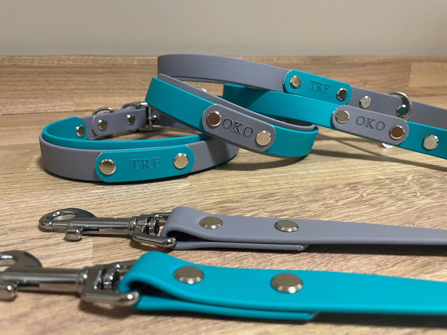 BioThane® Layered Collars - Brass Hardware