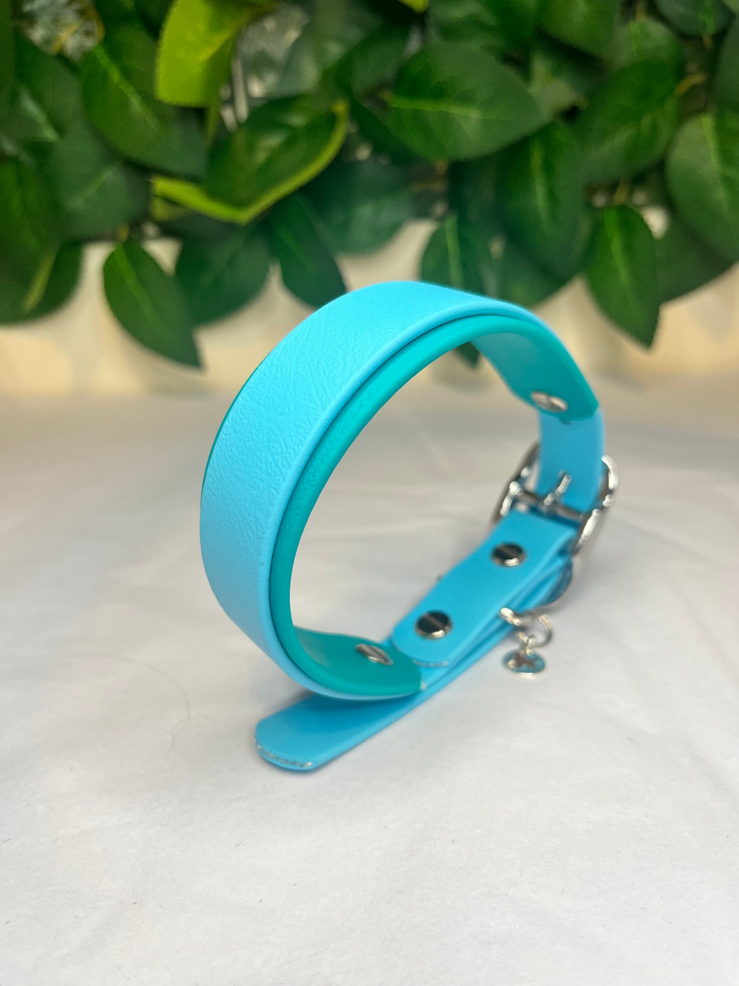 Sky Blue & Teal Collar (S 28-36cm)