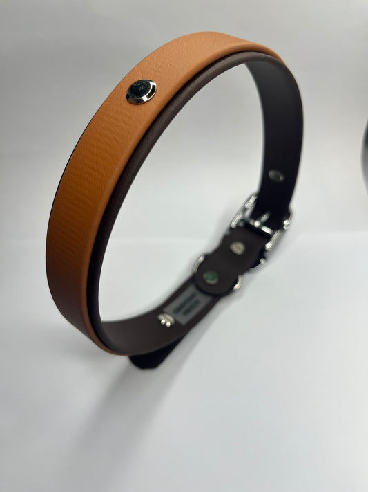Brown & Tan Collar (XL 48-56cm)
