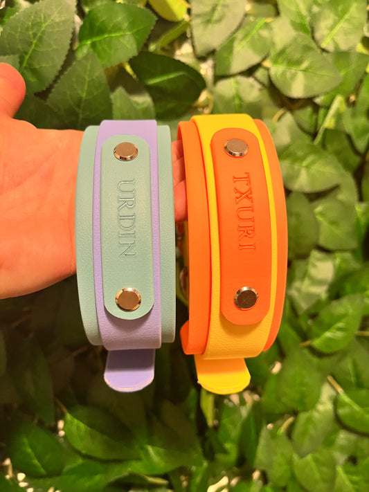 BioThane® Layered Collars - Brass Hardware