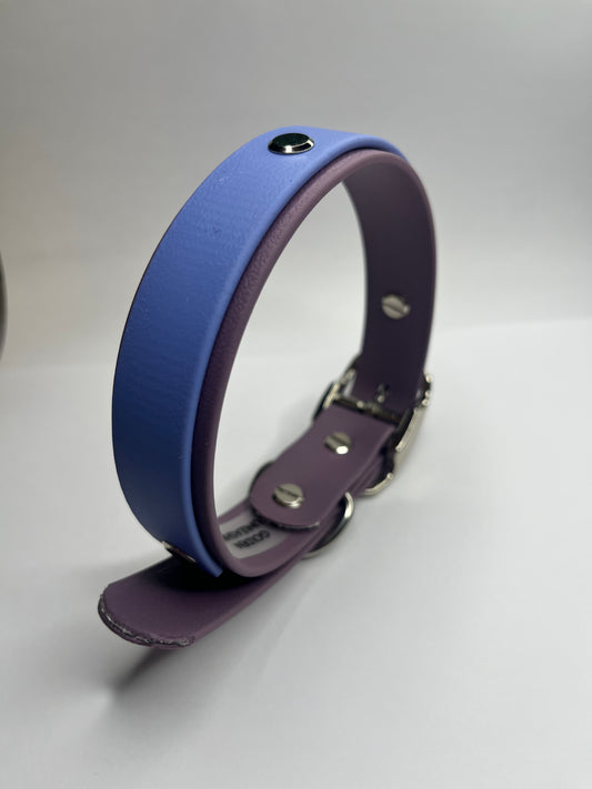 Mauve & Periwinkle Collar (M 34-42cm)